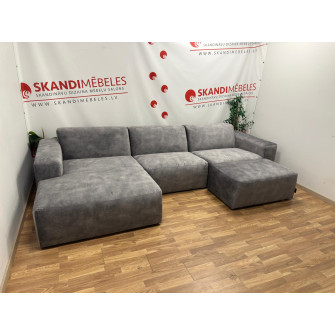 Sofa LOFT (Kampinis, atskiriamas)(Komplektas su pufu)(Ekspozicija) Sofa LOFT (Kampinis, atskiriamas)(Komplektas su pufu)(Ekspozicija)